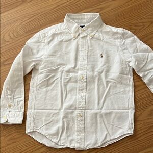 Polo by Ralph Lauren White Classic Button Down Shirt